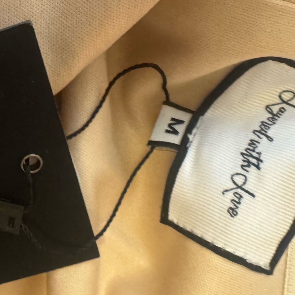 Chic Off-Shoulder Cream Mini Dress - Picture 3 of 3